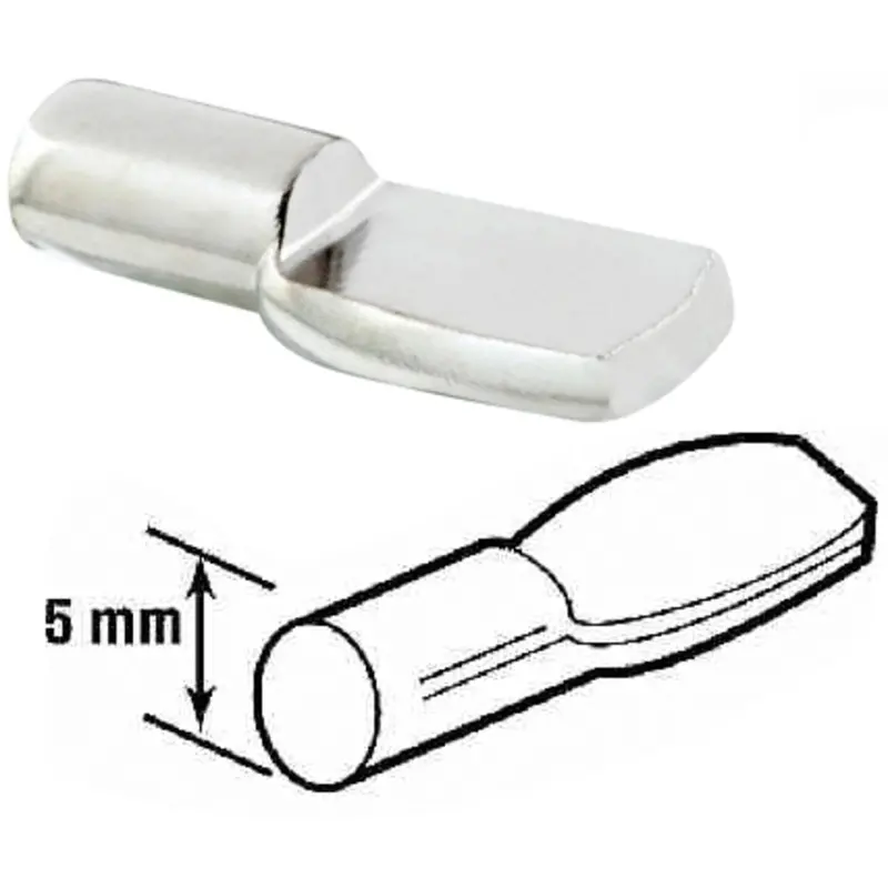 Prime-Line 5Mm Nickel Metal Shelf Support Peg (8-Count) 1
