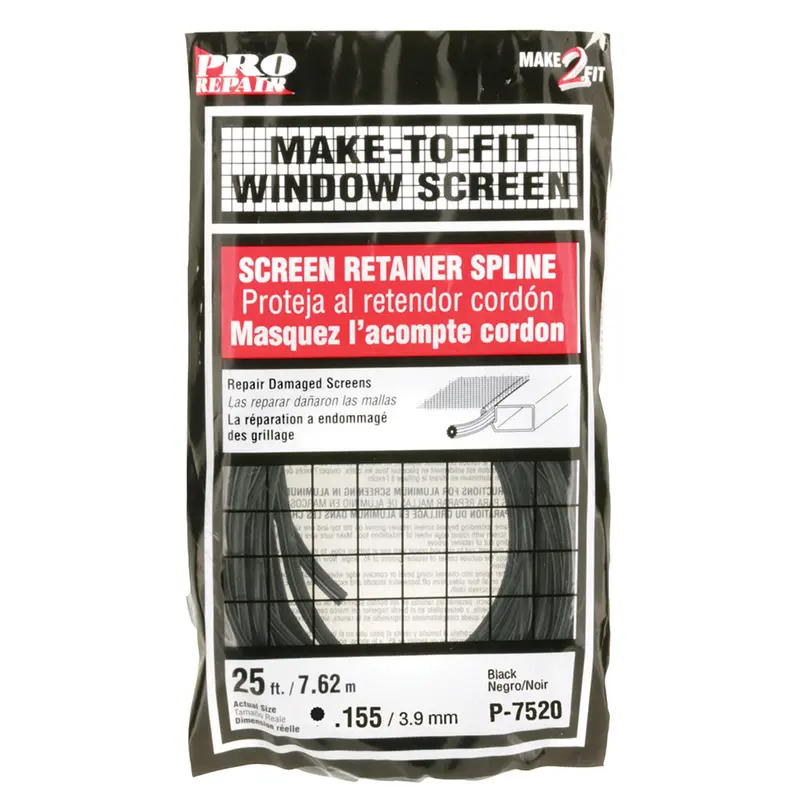 Prime-Line Screen Retainer Vinyl Spline .155" Round 25' Per Roll 1