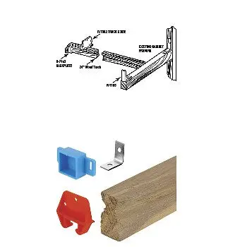 Primeline/Slideco R7144 Drawer Track Repair Kit ~ Wood 1