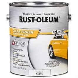 Protective Coating Over Bare Concrete, Clear Gloss, Gallon 1