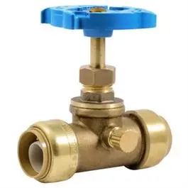 Push Fit Stop Valve With Drain, 3/4-In. 1