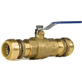 Push On Ball Valve, Low Lead, 1-In. 1
