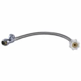 Push-To-Connect Straight Stop Toilet Connector, Click Seal, 1/2 X 7/8 X 16-In. 1