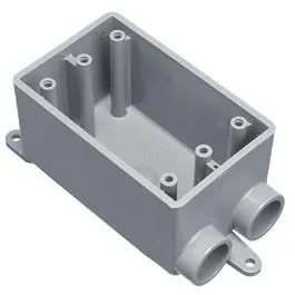 Pvc Field Service Split 1 Gang Box, 1/2-In. 1
