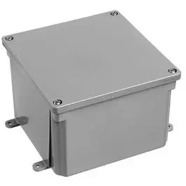 Pvc Molded Junction Box, 4 X 4 X 4-In. 1