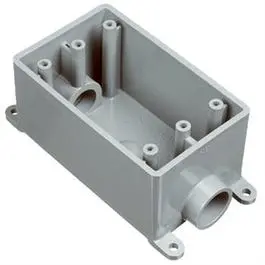 Pvc Outlet Box, Single-Gang, 1-In. 1