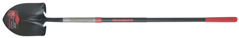Razor-Back Round Point Shovel, Supersocket® And Powerstepp® , Fiberglass Handle With Mid-Grip And Cushion Grip 1