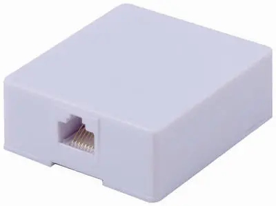 Rca Cat 5E/6 Rj45 Surface Mount Wall Jack 1