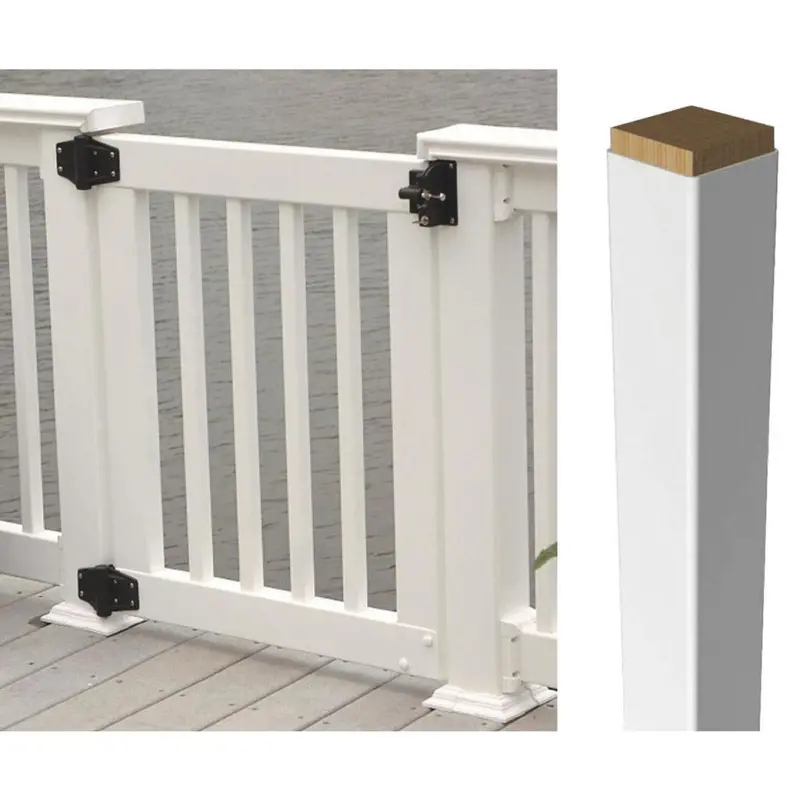 Rdi Crossover Product 4 In. W X 4 In. H X 45 In. L White Vinyl Post Wrap Sleeve 1