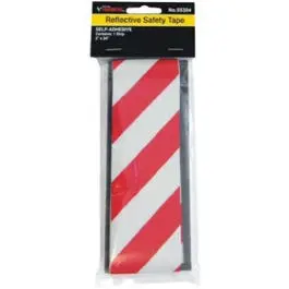 Reflective Safety Tape, Red/Silver, 2 X 24-In. 1