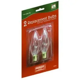Replacement Bulbs, For Battery-Operated Christmas Candle,  2-Pk. 1