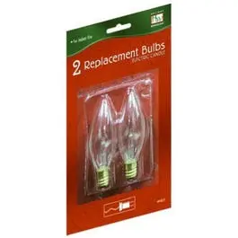 Replacement Bulbs For Electric Christmas Candle,  2-Pk. 1