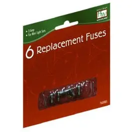 Replacement Fuse, For Mini Christmas Light Set, 3-Amp, 6-Pk. 1