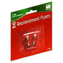 Replacement Fuse, For Standard Christmas C7 & C9 Light Set, 5-Amp, 2-Pk. 1