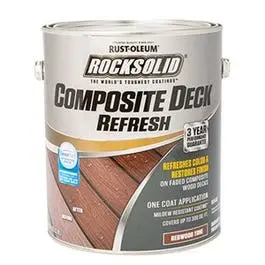 Rocksolid Composite Deck Refresh, Redwood, 1-Gallon 1