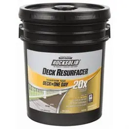 Rocksolid Deck & Concrete 20X Resurfacer, Tint Base, 4-Gallons 1