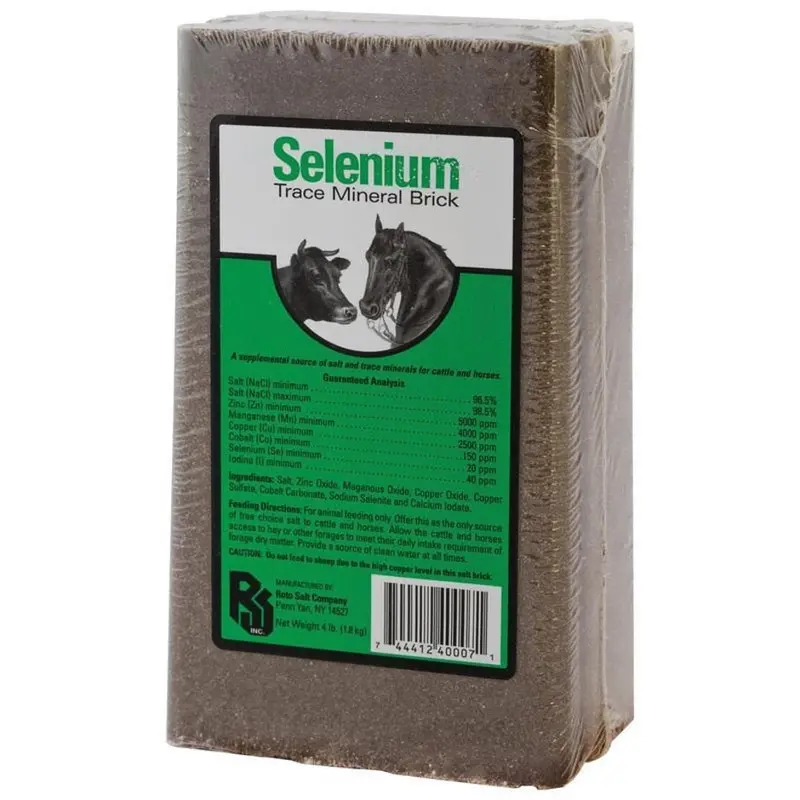 Roto Salt Selenium Trace Mineral Salt Block For Livestock 1