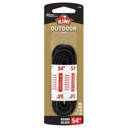 Round Boot Laces, Black, 54-In. 1