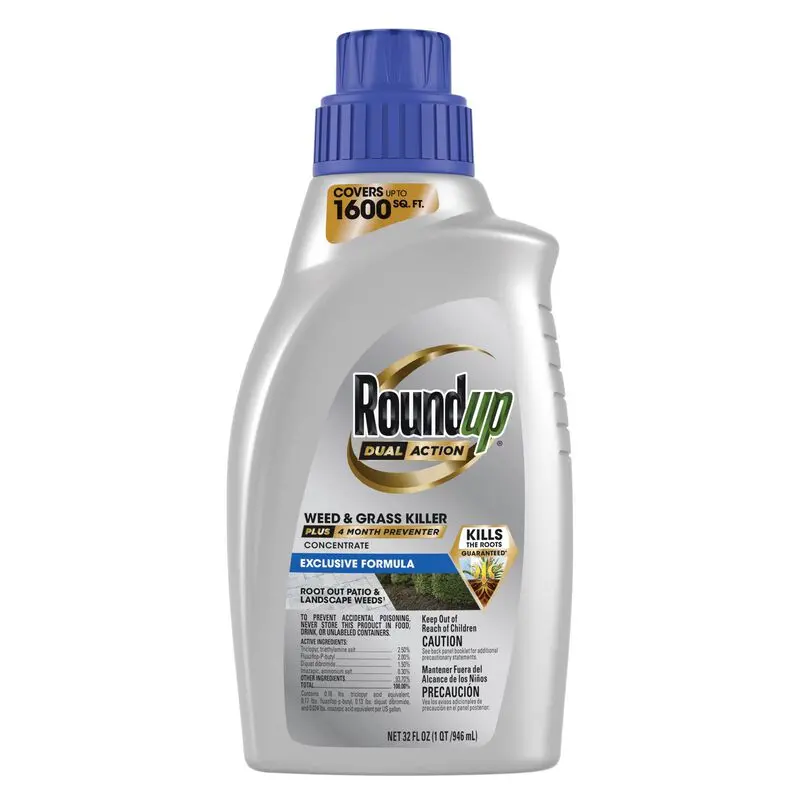 Roundup® Dual Action Weed & Grass Killer Plus 4 Month Preventer Concentrate 1