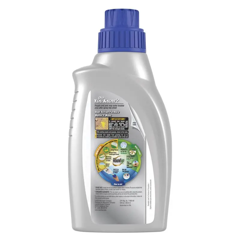 Roundup® Dual Action Weed & Grass Killer Plus 4 Month Preventer Concentrate 2