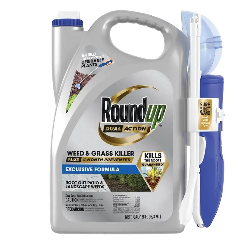 Roundup® Dual Action Weed & Grass Killer Plus 4 Month Preventer With Sure Shot® Wand 1