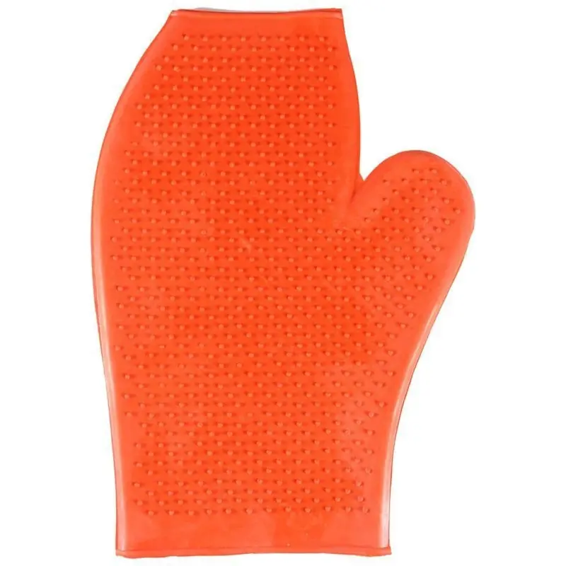 Rubber Glove Massage Mitt For Horses 1