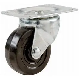Rubber Swivel Plate Caster, 3-In. 1