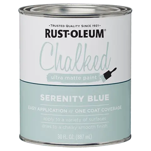 Rust-Oleum® Chalked Ultra Matte Paint Serenity Blue 1