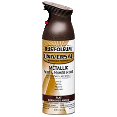 Rust-Oleum® Flat Metallic Spray Paint Flat Burnished Amber 1