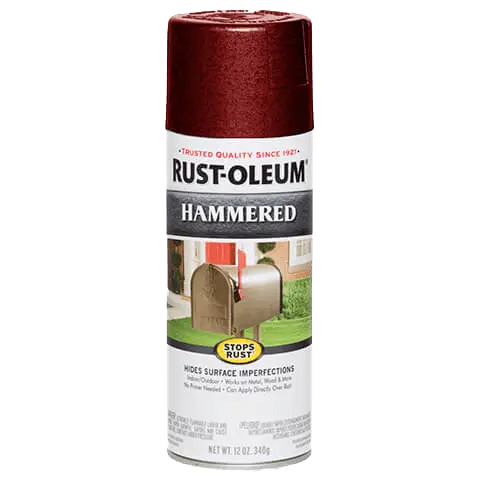 Rust-Oleum Hammered Spray Paint 12 Oz Bright Red 1