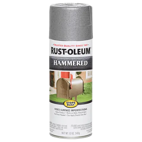 Rust-Oleum® Hammered Spray Paint Silver 1