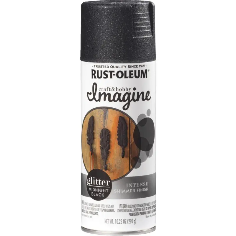 Rust-Oleum Imagine Craft & Hobby 10.25 Oz. Intense Midnight Black Glitter Spray Paint 1