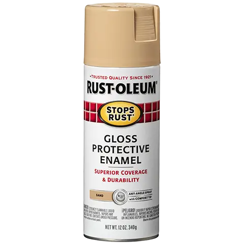 Rust-Oleum® Protective Enamel Spray Paint Gloss Sand 1