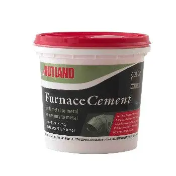 Rutland 65 Furnace Cement, Black ~ Quart 1