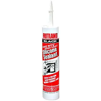 Rutland 76 High-Heat Silicone Sealant, Black ~ 10.3 Oz Tube 1