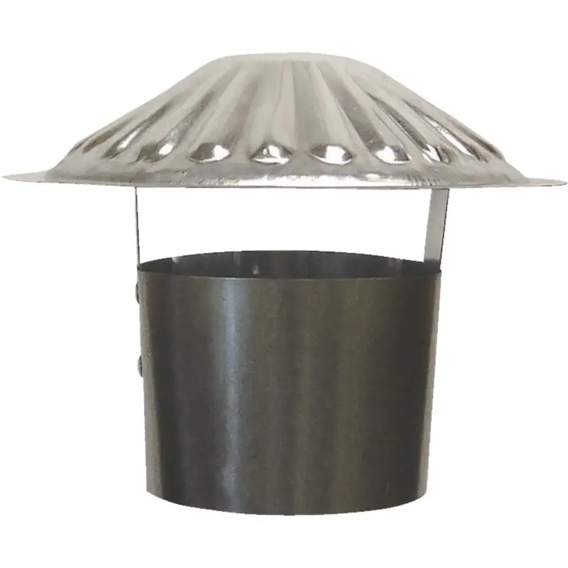 S & K Galvanized Steel 4 In. X 6-3/4 In. Vent Pipe Cap 1