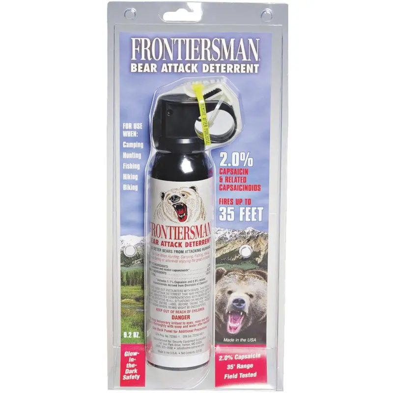 Sabre Frontiersman 9.2 Oz. Black Bear Attack Deterrent Spray 1