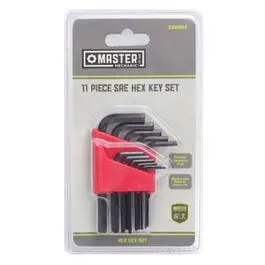 Sae Hex-L Key Set, Short Arm, 11-Pc. 1