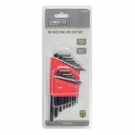 Sae Hex-L Key Set, Short & Long Arm, 18-Pc. 1