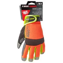 Safety Max Hi-Viz High-Performance Work Gloves, Touchscreen Compatible, Microsuede, Xl 1