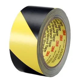 Safety Stripe Tape, Black & Yellow, 2-In. X 36-Yds. 1