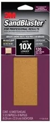 Sandblaster 3-2/3 X 9 In 6Pk 120 Gri 1