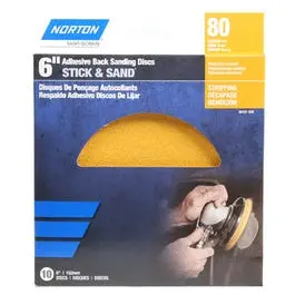 Sanding Discs, 80 Grit, 6-In., 10-Pk. 1