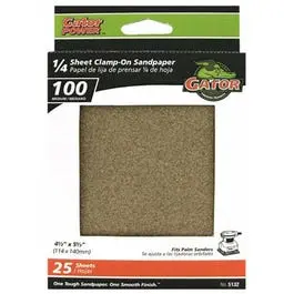 Sanding Sheets, Aluminum Oxide, 100-Grit, 4.5 X 5.5-In., 25-Pk. 1
