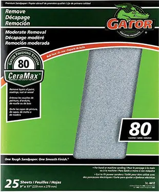 Sandpaper 9 In X 11 In 400 Grit 25 Pk 1