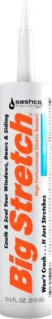 Sashco Big Stretch Elastomeric High Performance Non-Toxic Acrylic Caulk, Gray 1