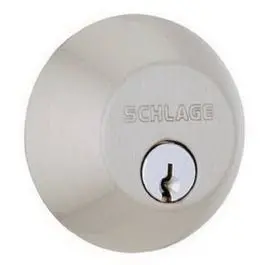 Satin Nickel Double-Cylinder Deadbolt Lock 1