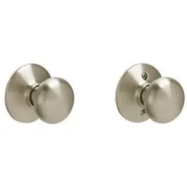 Satin Nickel Plymouth Design Passage Lockset 1