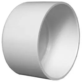 Schedule 40 Dwv Pvc Pipe Cap, Solvent Weld, 3-In. 1