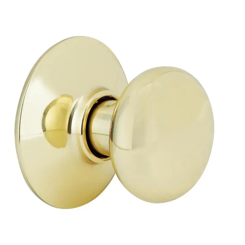 Schlage Plymouth Bright Brass Hall & Closet Door Knob 1